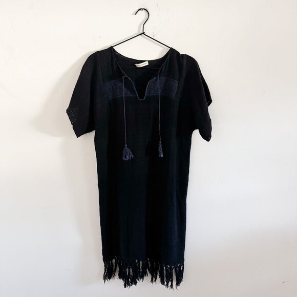 Ulla Johnson Black Knit Tassel Fringe Dress 4 - Picture 1 of 6